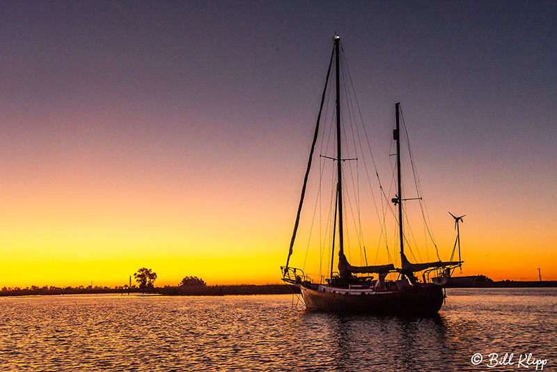 Sunset Sailboat, Discovery Bay Photos by Bill Klipp