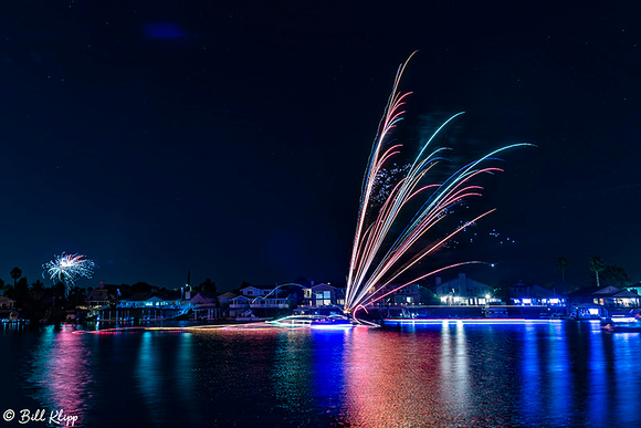 Fireworks, July 4th, Delta Wanderings, Discovery Bay, Photos by Bill Klipp
