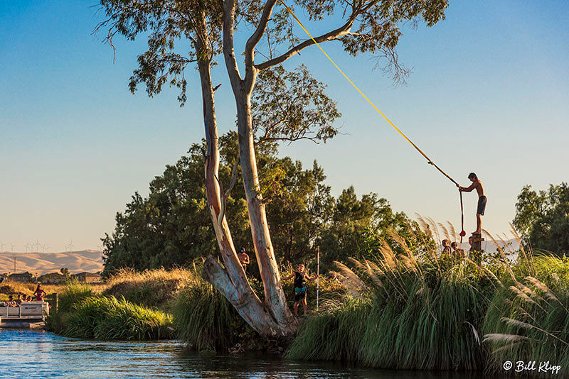 Kellogue Creek Rope Swing, Delta Wanderings, Discovery Bay, Photos by Bill Klipp