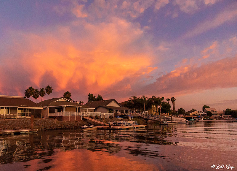 Sunset Clouds, Delta Wanderings, Photos by Bill Klipp