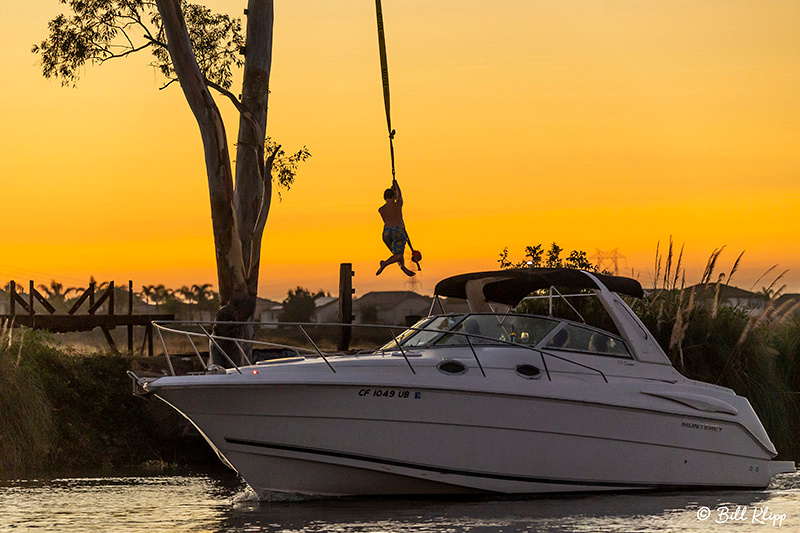 Kellogue Creek Rope Swing, Delta Wanderings, Discovery Bay, Photos by Bill Klipp