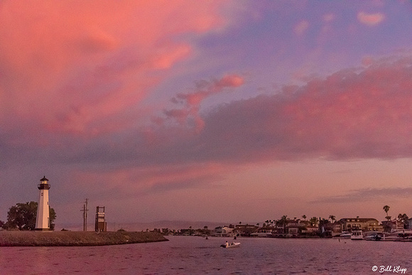 Sunset Lighthouse clouds, Delta Wanderings, Photos by Bill Klipp