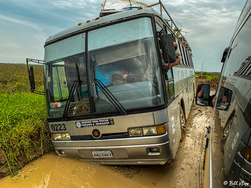 Bus stuck on Transpantaneira Highway, Porto Jofre, Pantanal Brazil Photos by Bill Klipp