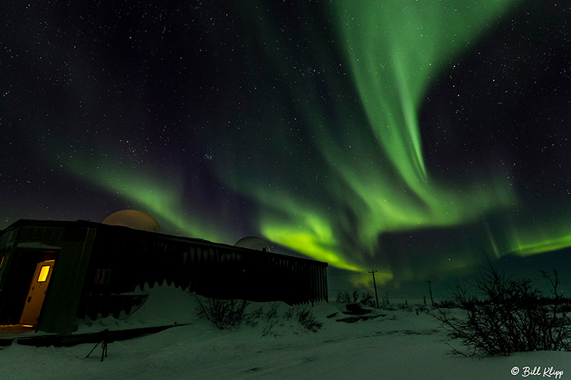 Aurora Borealis, Northern Lights, Aurora Dome, Churchill, Canada Photos by Bill Klipp