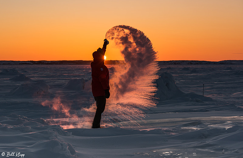 Sunset over the Frozen Tundra, Churchill Canada Photos by Bill Klipp
