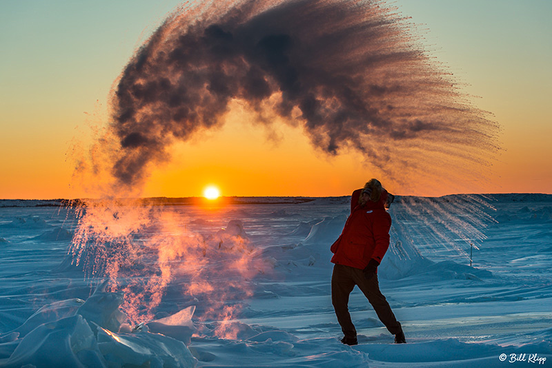 Sunset over the Frozen Tundra, Churchill Canada Photos by Bill Klipp