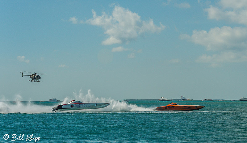 Key West World Championship Power Boat races photos by Bill Klipp. Sunday final races